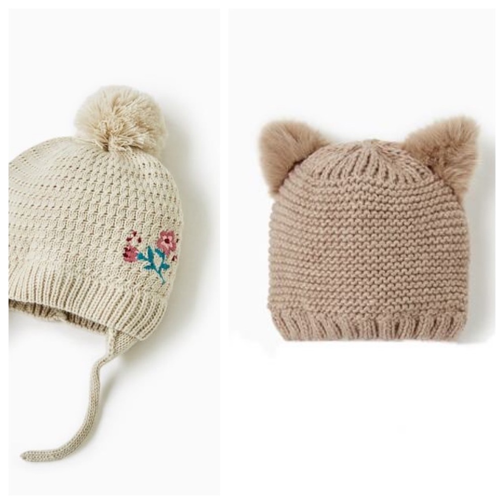 (2) Zara Knitted Hats
